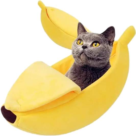 Soft Cat Banana Bed